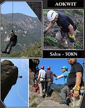 Load image into Gallery viewer, AOKWIT 50KN Rescue Figure, 8 Descender Large Bent-Ear Belaying and Rappelling Gear Belay Device Climbing for Rock Climbing Peak Rescue 7075 Aluminum Alloy (Red)