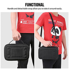 Load image into Gallery viewer, MoKo Carrying Storage Case for Nintendo Switch, Travel Carrying Storage Case Messenger Bag Compatible with Nintendo Switch Console, Dock, Controllers, Charger & Cable - Black