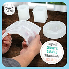 Load image into Gallery viewer, Resin Kit by Craft It Up! - Complete Starter Jewelry Making Resin Kit for Beginners - All Inclusive Craft Resin Starter Kit - Epoxy Resin Kit with Molds, Charms, Dyes & Dry Flowers Included - Gift Set