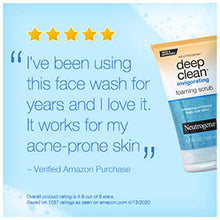 Load image into Gallery viewer, Neutrogena Deep Clean Invigorating Foaming Facial Scrub with Glycerin, Cooling & Exfoliating Gel Face Wash to Remove Dirt, Oil & Makeup, 4.2 fl. oz
