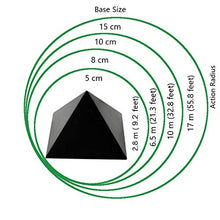 Load image into Gallery viewer, Heka Naturals Unpolished Shungite Pyramid 3 Inches, Contains Fullerenes for EMF Protection | Authentic Anti-Radiation Shungite Stone Figures from Karelia, Russia | 3 Inch Pyramid, Unpolished