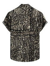 Load image into Gallery viewer, VATPAVE Mens Summer Tropical Shirts Short Sleeve Button Down Aloha Hawaiian Shirts 3X-Large Black