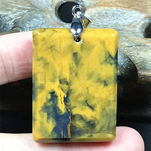 Load image into Gallery viewer, Natural Pietersite Stone Pendant Pietersite Crystal Stone Jewelry For Women Men Healing Energy Luck Gift 36x27x9mm rectangle Beads Silver Rare Gemstone