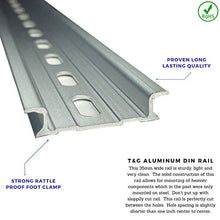 Load image into Gallery viewer, 2 Pieces DIN Rail Slotted Aluminum RoHS 12" Inches Long 35mm Wide 7.5mm High