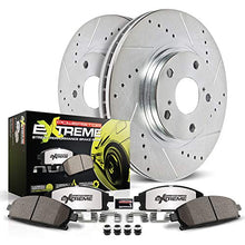 Load image into Gallery viewer, Power Stop K5857-26 Front Z26 Carbon Fiber Brake Pads with Drilled & Slotted Brake Rotors Kit