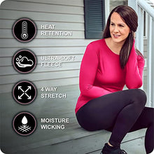 Load image into Gallery viewer, Thermajane Thermal Shirts for Women Scoop Neck Long Sleeve Winter Tops Thermal Undershirt for Women (Yellow, X-Large)