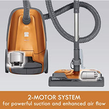 Load image into Gallery viewer, Kenmore 81214 200 Series Pet Friendly Lightweight Bagged Canister Vacuum with HEPA, 2 Motor System, and 3 Cleaning Tools, Orange