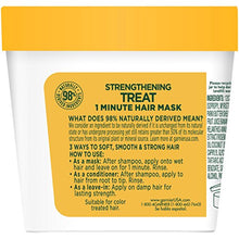 Load image into Gallery viewer, Garnier Fructis Strengthening Treat 1 Minute Hair Mask with Banana Extract, 3.4 Ounce