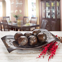 Load image into Gallery viewer, Creative Scents Schonwerk Centerpiece Home Decor Crackled Mosaic Design, Table Decorations for Dining/Living Room/Coffee Table Decor - Best Wedding (Walnut)
