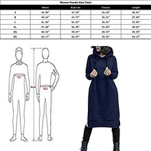 Load image into Gallery viewer, WiseWater Womens Sweatshirt Dress Hoodie Long Tunic Dress Solid Pullover Loose Sweater Hoodie Tops Plus Size (Brown, l)