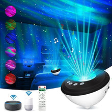Load image into Gallery viewer, Loycco Galaxy Star Night Light Projector for Bedroom, Aurora Light Projector Compatible with Alexa & Smart APP, White Noise & Bluetooth Speaker Sky Light, Gift for Kids Adults Home Party Ceiling Decor