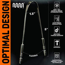 Load image into Gallery viewer, 4 Pack Metal Tongue Scraper, Medical Grade 100% Stainless Steel Tounge Scraper Cleaner for Oral Care, Easy to Use Tongue Cleaner for Hygiene, Bad Breath Treatment for Adults & Kids