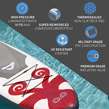 Load image into Gallery viewer, abrazo Inflatable Stand Up Paddle Board – Durable, Thick and Slip Resistant Inflatable Paddle Board with SUP Accessories, Includes Patch Repair Kit, Hand Pump, Ankle Cuff and Leash, and SUP Carry Bag