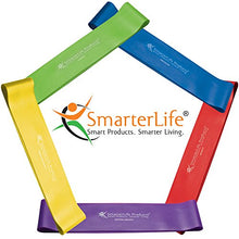 Load image into Gallery viewer, Workout Bands Resistance for Women, Men – SmarterLife Latex Free Exercise Bands for Working Out, Stretching, Fitness, Physical Therapy – Extra Wide Resistance Bands for Comfort