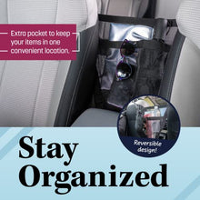 Load image into Gallery viewer, Car Cache Purse Holder for Car - Net Pocket Organizer for Handbag Storage Between Seats - Dog Car Barrier - Car Accessories for Women - Black