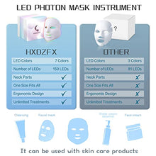 Load image into Gallery viewer, LED Light Therapy Mask - 7 Color LED Face Mask Light Therapy Facial Treatment - Blue & Red Light Therapy Mask for Acne Fine Lines Wrinkles & Rosacea