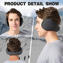 Load image into Gallery viewer, Winter Ear Muffs for Women Men (2 Pack/ 1 Pack) Foldable Behind the Head Ear Warmer for Outdoor