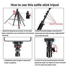 Load image into Gallery viewer, Phone Tripod Stand Selfie Stick 54 Inch Portable Aluminum Alloy with Wireless Remote Shutter for iPhone 12 11 pro Xs Max Xr X 8 7 6 Plus, Android Samsung Galaxy Smartphone Tripod Vlog/Live Stream