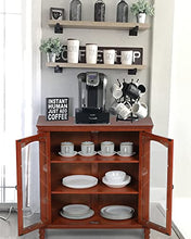 Load image into Gallery viewer, MAISON ARTS Buffet & Sideboard Kitchen Storage Cabinet w/Adjustable Shelves Buffet Cabinet w/Glass Doors China Cabinet for Kitchen Dining Room Living Room, Embossed Frame