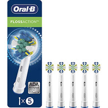 Load image into Gallery viewer, Oral-B FlossAction Toothbrush Refill Brush Heads, 5 Count