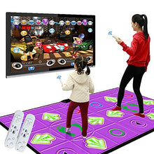 Load image into Gallery viewer, Aishang Double Dance Mat Wireless PU Play Mat Cordless Foldable Non-Slip TV Computer Dual-use Somatosensory Dance Mats for Adults Children