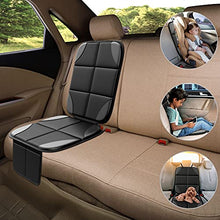 Load image into Gallery viewer, Car Seat Protector, MHO+All 2 Pack Auto Car Seat Protectors for Child Baby Car Seats - Large CarSeat Sit Savers Mat with Waterproof 600D Fabric & 2 Storage Pockets, Crash Test Approved