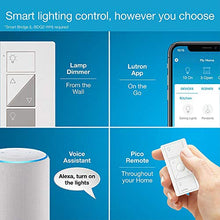 Load image into Gallery viewer, Lutron Caseta Wireless Single-Pole/3-Way Smart Lighting Lamp Dimmer and Remote Kit | P-PKG1P-WH-R | White