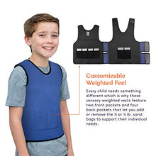 Load image into Gallery viewer, Special Supplies Weighted Sensory Compression Vest for Kids with Processing Disorders, ADHD, and Autism, Calming and Supportive with Adjustable Weight Fit (Large 24x42 inches)