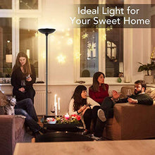 Load image into Gallery viewer, Floor Lamp - Torchiere Floor Lamp, 24W Dimmable Floor Lamp, 2160 Lumens, 3000K Warm White, Energy-saving, Metal Material, LED Floor lamp for Living Room, Standing Lamps for Bedrooms, Reading & Office