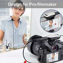 Load image into Gallery viewer, Wireless Headset Lavalier Microphone System -Alvoxcon Dual Wireless Lapel Mic for iPhone, DSLR Camera, PA Speaker, YouTube, Podcast, Video Recording, Conference, Vlogging, Church, Interview, Teaching
