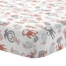 Load image into Gallery viewer, Lambs & Ivy Calypso 4-Piece Crib Bedding Set - Pink, Gray, Gold, Animals, Jungle