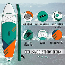 Load image into Gallery viewer, EGGORY Inflatable Stand Up Paddle Board,10'6"x 32"x 6" | SUP Surfboard with Premium SUP Accessories & Backpack, Adj Paddle, Pump, Leash, Valve Adjuster | Youth & Adult Surfing Boat