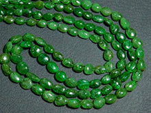 Load image into Gallery viewer, BEADS GEMSTONE AA-Tsavorite Garnet Smooth Oval Nuggets- 14 Inch Long Strand -Stones measure- 5-7mm Code-HIGH-7748