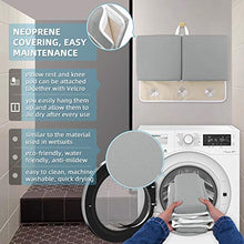 Load image into Gallery viewer, Bath Kneeler and Elbow Rest Set Baby Bath Kneeling Pad, Thick Non-Slip Bathing Kneeling Mat Cushion Quick Drying Bathtub Knee Mat with Arm Support and Pockets for Bathroom Bathing Comfort, Gray