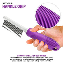 Load image into Gallery viewer, Detangling Pet Comb with Long & Short Stainless Steel Teeth for Removing Matted Fur, Knots & Tangles – Detangler Tool Accessories for Safe & Gentle DIY Dog & Cat Grooming (Grooming Comb)