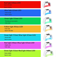 Load image into Gallery viewer, RUTILY 7 Color LED Light Therapy PDT LED Face Mask Photon Lamp Facial Body Therapy Device Foldable Skin Care Beauty Device Remover Anti-wrinkle with Protection Eye Mask for Home
