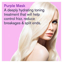 Load image into Gallery viewer, Purple Hair Mask for Blonde, Platinum & Silver Hair - Banish Yellow Hues: Blue Masque to Reduce Brassiness & Condition Dry Damaged Hair - Sulfate Free Toner