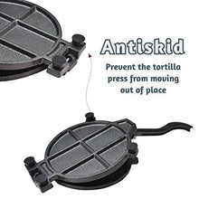 Load image into Gallery viewer, ARC USA, 0027, 10 inch Cast Iron Tortilla Press, Press surface diameter, Heavy Duty, Even Pressing - Black (10 4/10")