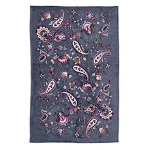 Load image into Gallery viewer, Vera Bradley Fleece Plush Throw Blanket, Felicity Paisley, 80" x 50"