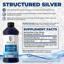 Load image into Gallery viewer, Salus Defense Structured Silver Liquid — Daily Immune Support Supplement with Advanced Structured Silver Technology — All Natural and Safe for All Ages with No Additives — 16 Ounce Bottle (2 Pack)