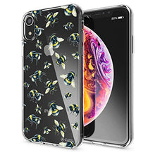 Load image into Gallery viewer, NALIA Motif Case Compatible with iPhone XR, Pattern Design Silicone Back Cover Protector Soft Skin, Crystal Gel Shockproof Smart-Phone Bumper Slim Transparent Protective, Designs:Bumblebee