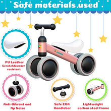 Load image into Gallery viewer, Baby Balance Bike - Baby Bicycle for 6-24 Months, Sturdy Balance Bike for 1 Year Old, Perfect as First Bike or Birthday Gift, Safe Riding Toys for 1 Year Old Boy Girl Ideal Baby Bike (Pink)
