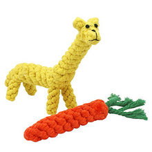 Load image into Gallery viewer, Pacific Pups Products supporting pacificpuprescue.com dog rope toys for aggressive chewers-set of 11 nearly indestructible dog toys-bonus giraffe rope toys-benefits non profit dog rescue.