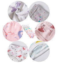 Load image into Gallery viewer, Barara King Girls' Undies 100% Cotton Panties Big Girls Soft Underwears Kids Briefs (Pack of 6) Size 8
