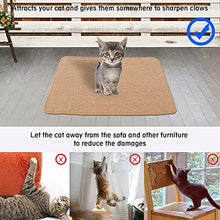 Load image into Gallery viewer, M&MKPET Natural Sisal Cat Scratcher Mat Horizontal Cat Floor Scratching Pad Rug Scratch Pad for Cat Grinding Claws & Protecting Furniture (25.6" 15.7")