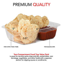 Load image into Gallery viewer, 12oz Plastic Nacho Trays (100 Pack) Small Disposable Tray for Nachos & Cheese Dip, Concession Stand Supplies, Movie Night Snacks for Kids, Carnival Party Decorations, Food Boats, Snack Containers…