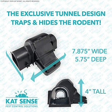Load image into Gallery viewer, Kat Sense Covered Rat & Chipmunk Traps, Prevents Accidental Triggering with Tunneled Design, Quick Humane Kill, Indoor 'N Outdoor Mouse Snap Traps
