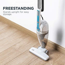 Load image into Gallery viewer, Black & Decker BDST1609 3-in-1 Corded Lightweight Handheld Cleaner & Stick Vacuum Cleaner, White with Aqua Blue