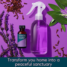 Load image into Gallery viewer, Grove Co. Liquid Air Freshener Refills (2 x 1oz) + Room Spray Glass Bottle, SANCTUARY Room Fragrance - 100% Natural Lavender, Blue Sage & Clove Fragrance