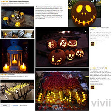 Load image into Gallery viewer, Flameless LED Tea Light Candles, 36 PK Vivii Battery-Powered Unscented LED Tealight Candles, Fake Candles, Tealights (36 Pack)